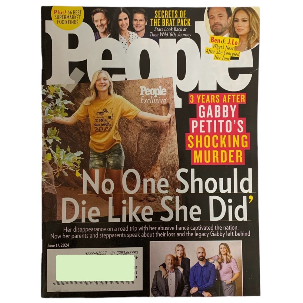 People Magazine June 17 2024 Gabby Petito Shocking Murder 3 Years Later Ben J.Lo